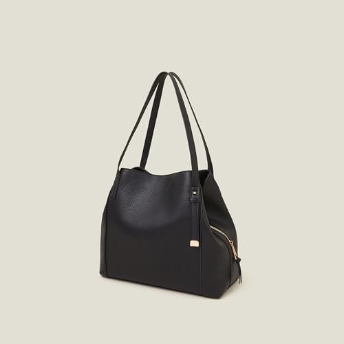 Accessorize London Women's Black Bucket Shoulder Bag for office | Bags for women | Ladies Purse Handbag - Image 3