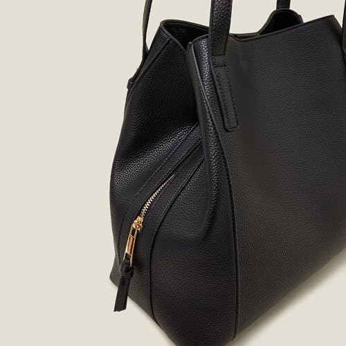 Accessorize London Women's Black Bucket Shoulder Bag for office | Bags for women | Ladies Purse Handbag - Image 4