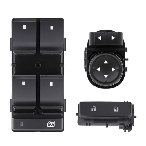 AiYiGu Power Window Control & Driver Door Lock Switch Compatible with 2007-2013 Chevrolet Silverado/GMC Sierra 1500, 2500HD, 3500HD - Image 1