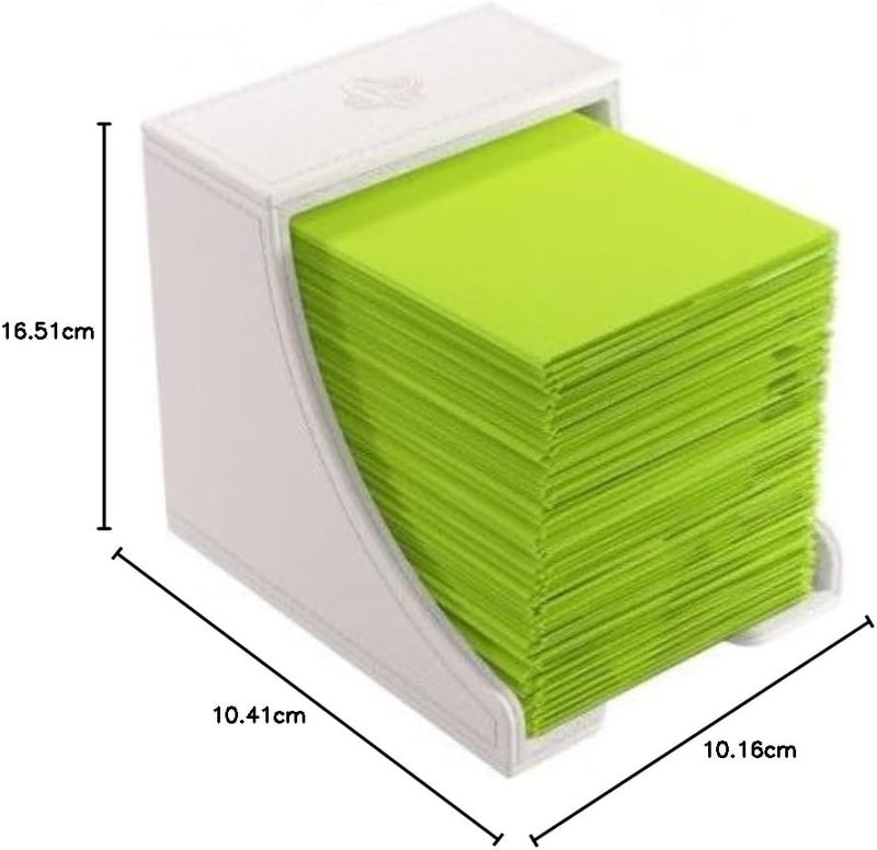 Gamegenic Watchtower 100+ XL Convertible Deck Box | Double-Sleeved Card Storage | Card Game Protector | Nexofyber Surface | Holds Up to 100 Cards | White Color | Made (GGS20121ML) - Image 3