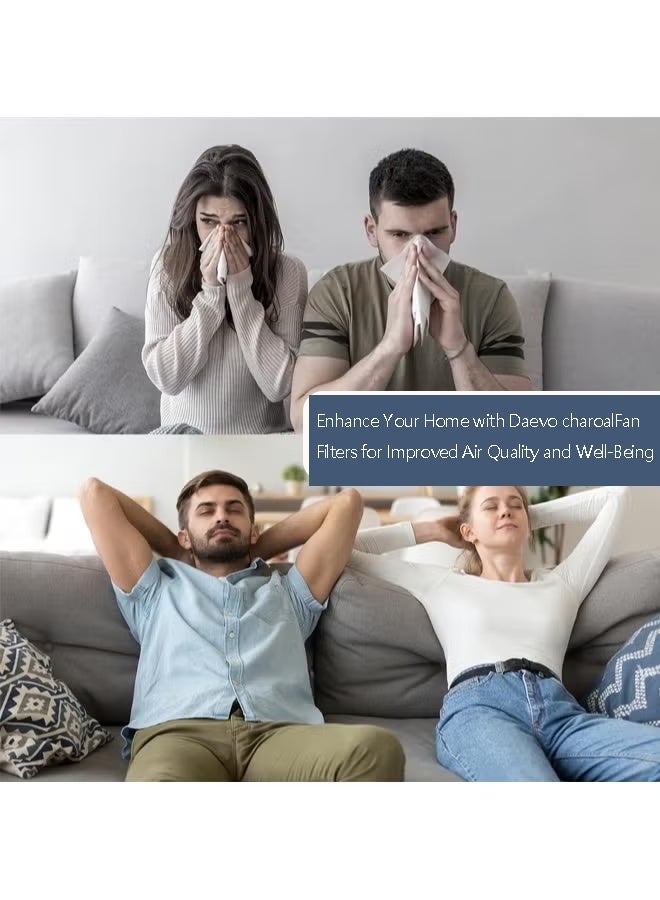 دايفو مقابض تكييف الهواء من فلاتر الغبار، والأوساخ، والألغام، من قش شوكولاتة نشطة، مقبض سهل الربط لأسنان المروحة السقفية، بدون رائحة أو عطر - (5 من العدد) - Image 5