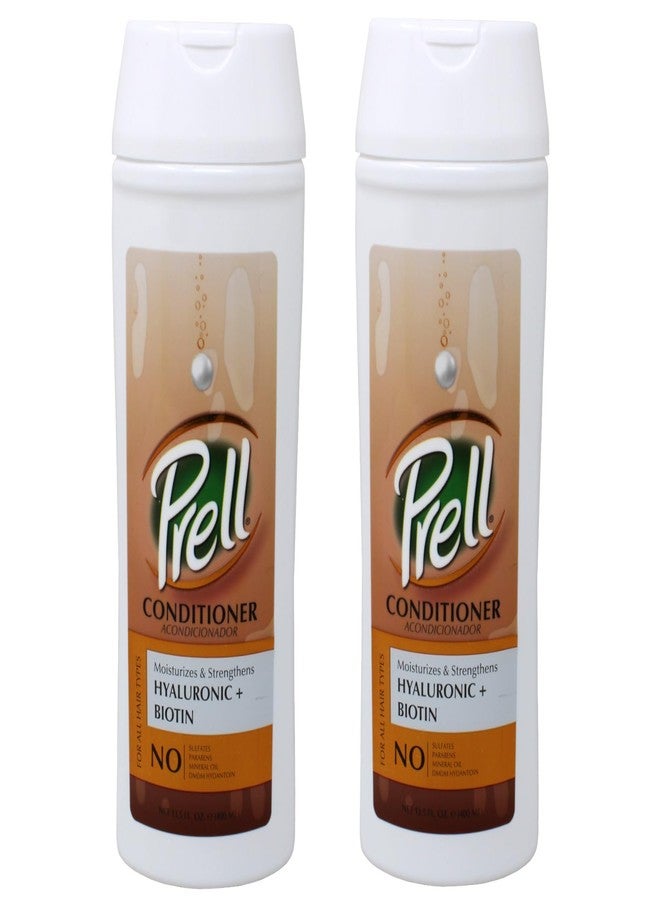 Prell Hyaluronic + Biotin Moisturizes & Strengthens Conditioner for All Hair Types 13.5 fl.oz (Pack of 2) - Image 5
