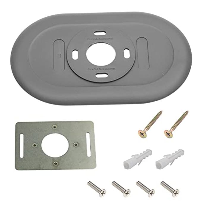 Thermostat Wall Plate Compatible with Google Nest Thermostat 2020 Trim Kit Accessory Fingerprint Resistant Decoration Bracket Mount Grey