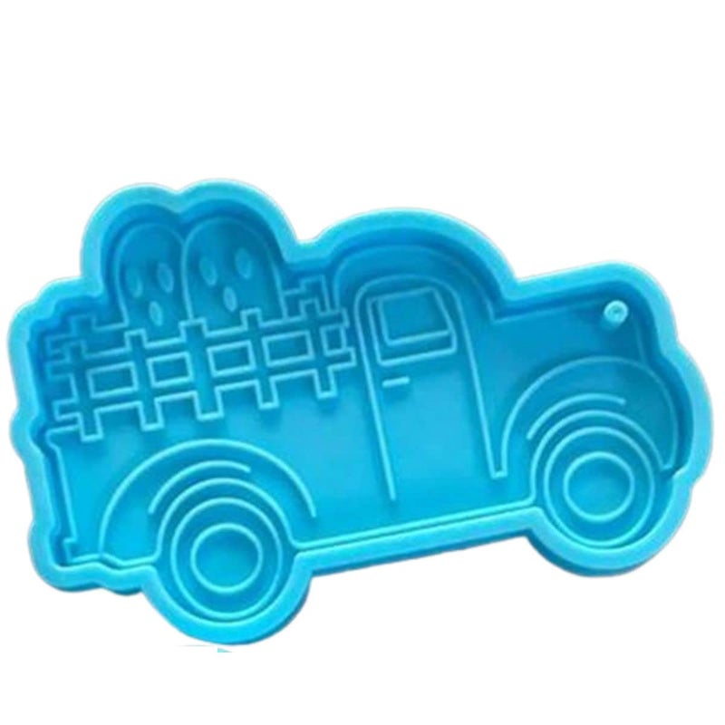 R H LIFESTYLE R H lifestyle Silicone Keychain Pendant Epoxy Resin Mold for DIY Crafts Pack of 1 (Truck Keychain Mould) SM4566 - Image 1