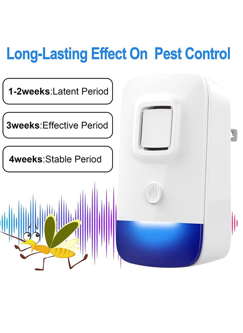 SYOSI - Ultrasonic Pest Repeller 6 Pack, Electronic Plug-in Indoor Pest Repellent, Ultrasonic Pest Repellent, Indoor Pest Control for Home, Kitchen, Office, Garage, Hotel - Image 1
