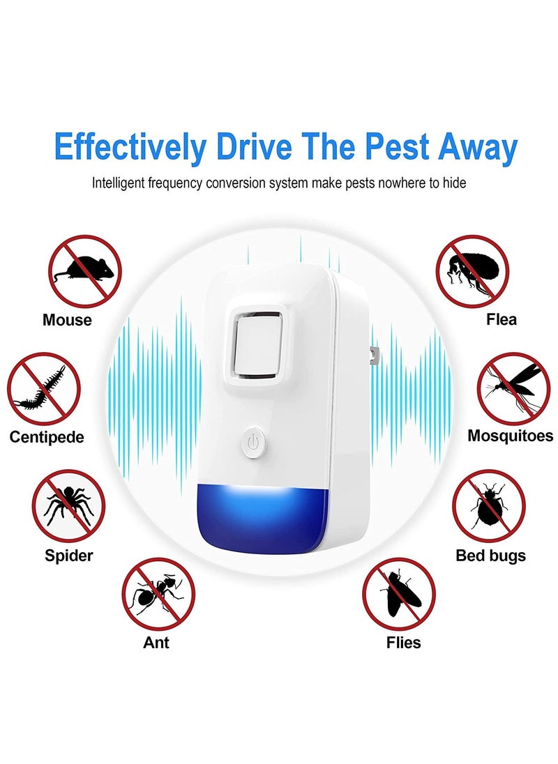 SYOSI - Ultrasonic Pest Repeller 6 Pack, Electronic Plug-in Indoor Pest Repellent, Ultrasonic Pest Repellent, Indoor Pest Control for Home, Kitchen, Office, Garage, Hotel - Image 1