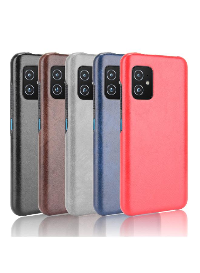 اس-توب جراب لهاتف Asus Zenfone 8 / ZS590KS مقاوم للصدمات مصنوع من مادة الليتشي PC + PU - Image 5