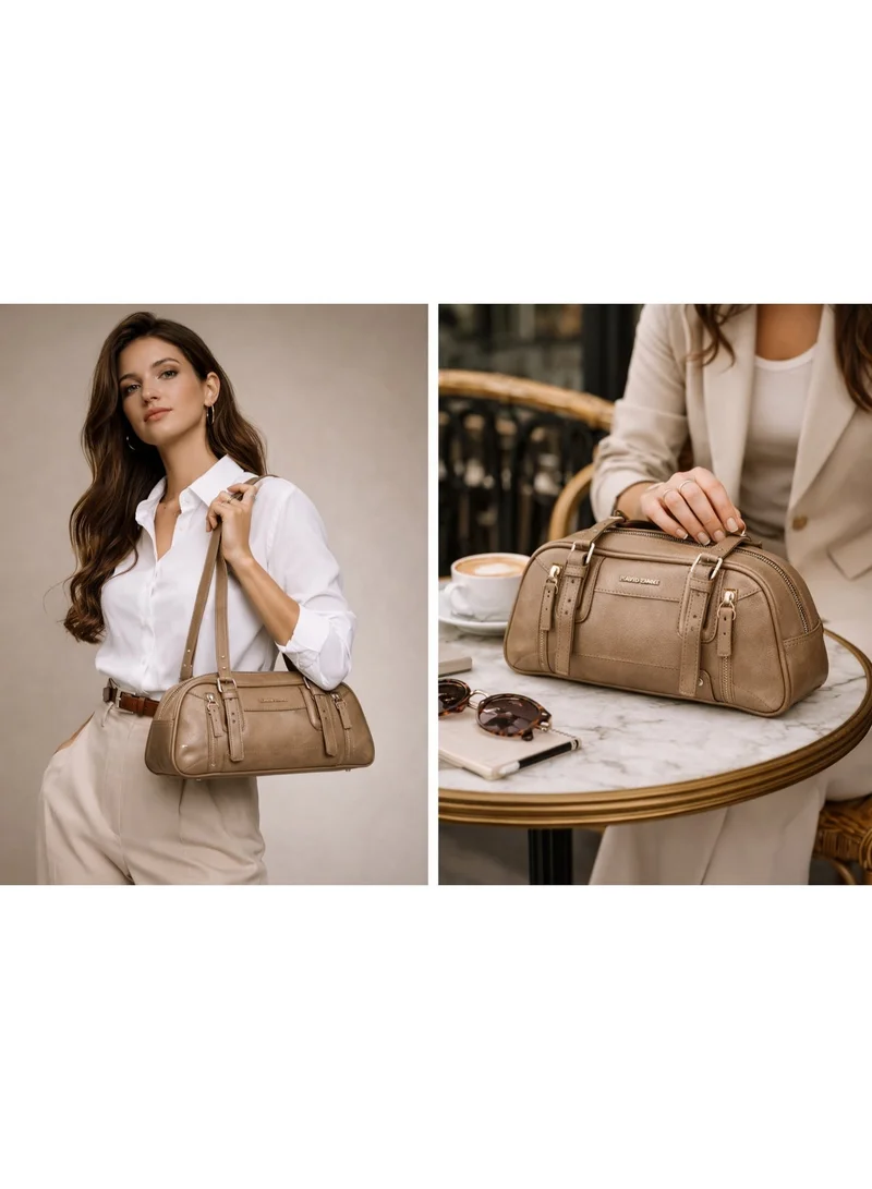 David Jones Camel David Jones Classic archive super roomy tote bag- 2026 trendy leather bag unique chic shoulder bag model cm7859-y2k design for stylish everyday and formal outfits for Women | Best Price UAE