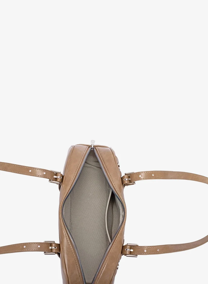 David Jones Camel David Jones Classic archive super roomy tote bag- 2026 trendy leather bag unique chic shoulder bag model cm7859-y2k design for stylish everyday and formal outfits for Women | Best Price UAE