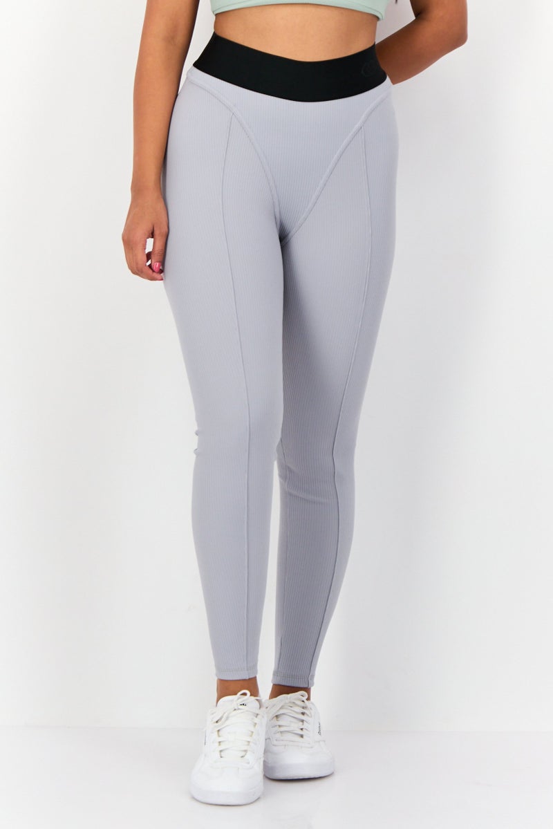 Reebok Women Sportswear Fit Training Leggings, Grey - Image 1