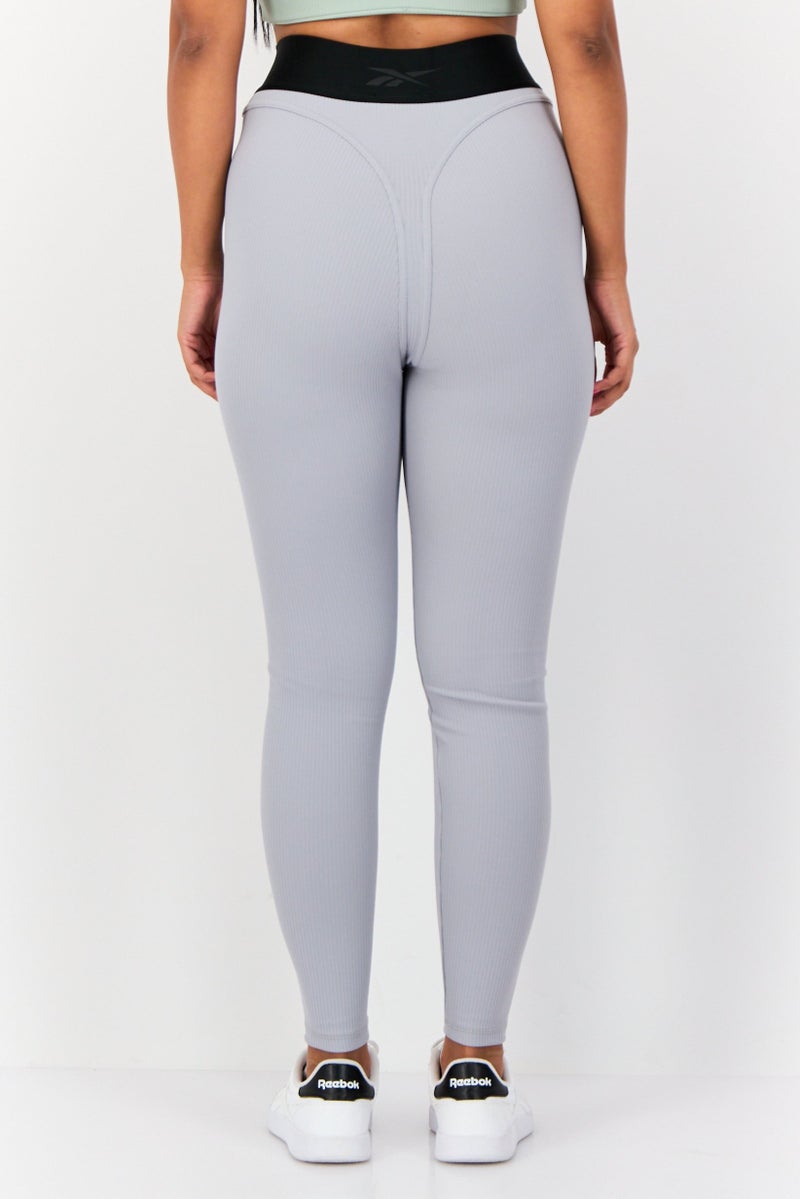 Reebok Women Sportswear Fit Training Leggings, Grey - Image 3