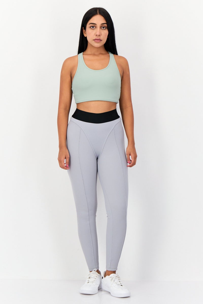 Reebok Women Sportswear Fit Training Leggings, Grey - Image 4