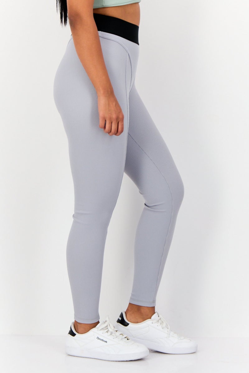 Reebok Women Sportswear Fit Training Leggings, Grey - Image 2