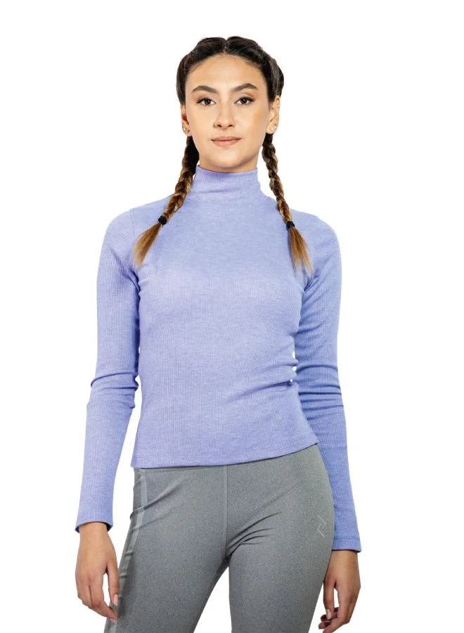 ZAECY Women's Ribbed Turtle Neck Top