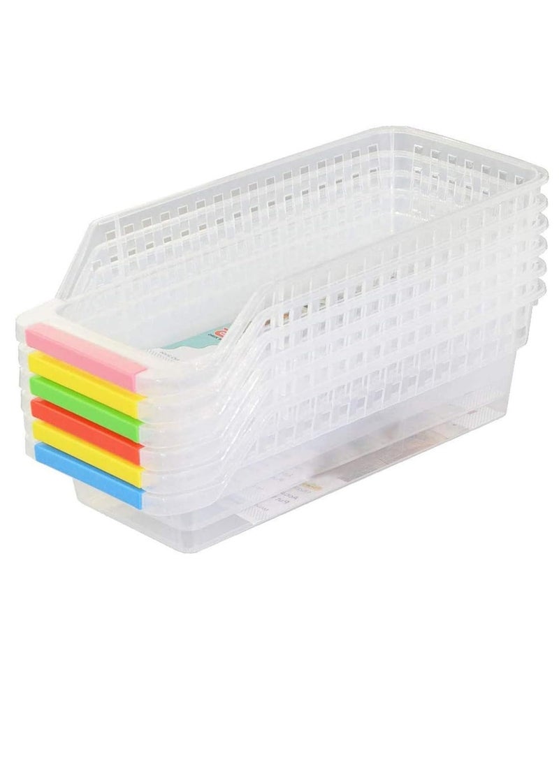 Raxoom 4PCS Refrigerator Organizer Bins Baskets, Ideal for Fridge and Freezer Organization and Counter Food Container, Multi-color - Image 4