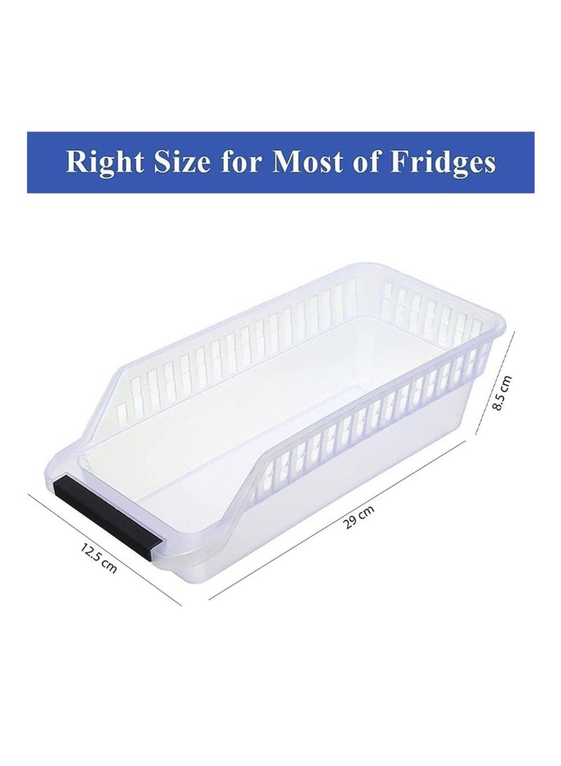 Raxoom 4PCS Refrigerator Organizer Bins Baskets, Ideal for Fridge and Freezer Organization and Counter Food Container, Multi-color - Image 3