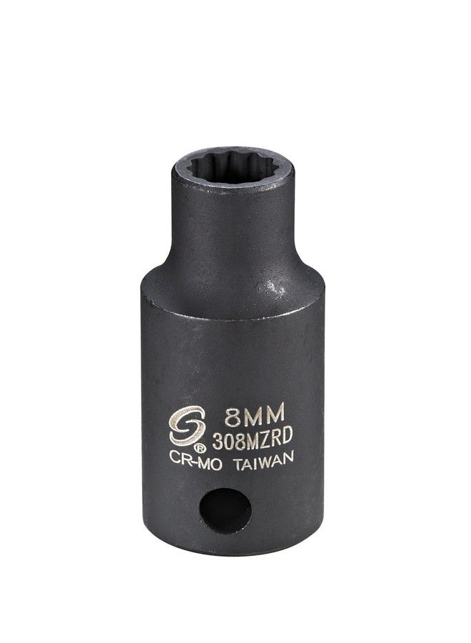Sunex Tools - 3/8 DR. 8MM 12PT SEMI-DEEP IMPACT SOCKET - Image 1