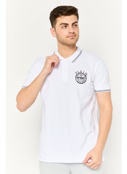 Plein Sport Men Sportswear Fit Short Sleeve Outdoor Polo , White  - Image 1