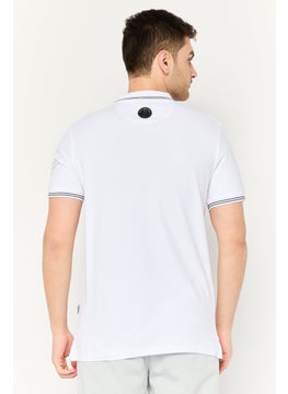 Plein Sport Men Sportswear Fit Short Sleeve Outdoor Polo , White  - Image 4