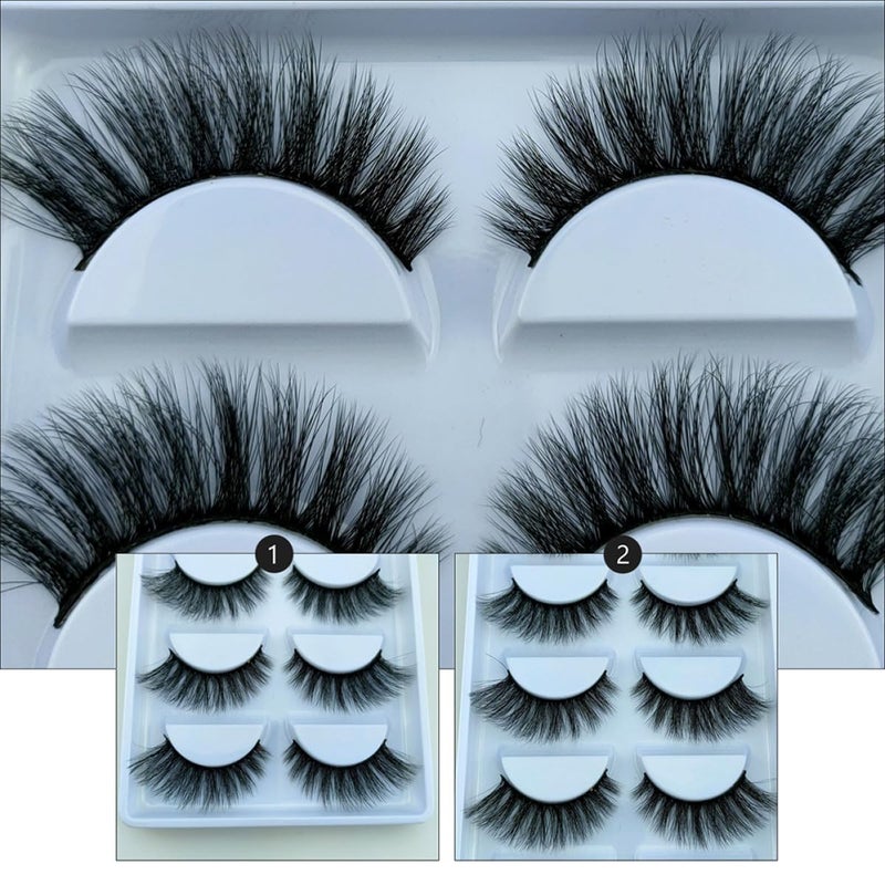 5 Pairs 3d Handmade Natural Fake Lashes False Eyelashes for Realistic Makeup Accessory Lightweight Eye Cosmetics - Image 3