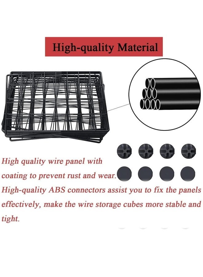 DIY Cat Cage,Metal Wire Dog Crate,Small Animal Pet Playpen with Door, Rabbit Guinea Puppy Kitten Indoor Playpen with Door,Indoor & Outdoor Portable Pet Large Exercise Place,Black - Image 3