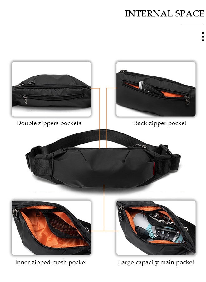 DUNISO Fashionable Sling Bag Crossbody Bag for Men Waterproof Sling Backpack Hiking Daypack Multipurpose Anti-theft Cross Body Chest Bag for Out door Sports - Image 3