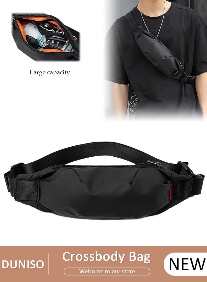 DUNISO Fashionable Sling Bag Crossbody Bag for Men Waterproof Sling Backpack Hiking Daypack Multipurpose Anti-theft Cross Body Chest Bag for Out door Sports - Image 1