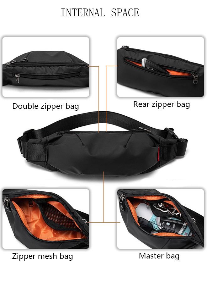 DUNISO Fashionable Sling Bag Crossbody Bag for Men Waterproof Sling Backpack Hiking Daypack Multipurpose Anti-theft Cross Body Chest Bag for Out door Sports  - Image 5