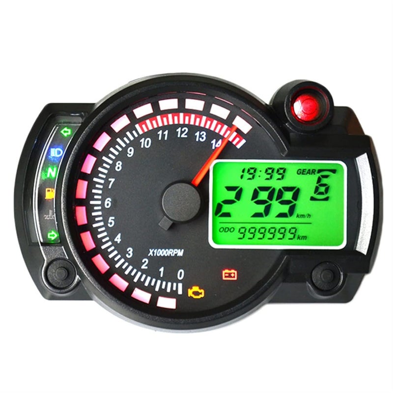 DEMULAX LCD Digital Motorcycle Speedometer - Image 3