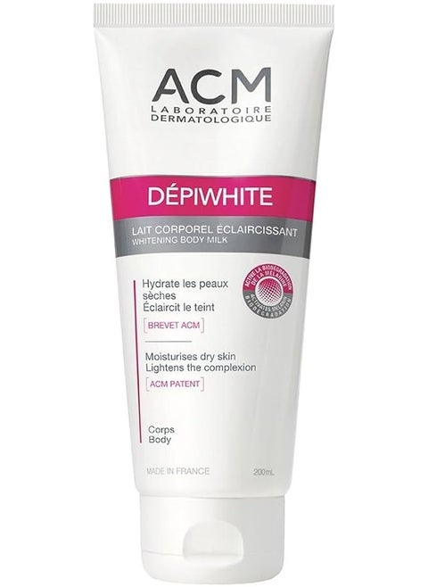 DÉPIWHITE Whitening Body Milk Moisturises Dry Skin 200ml