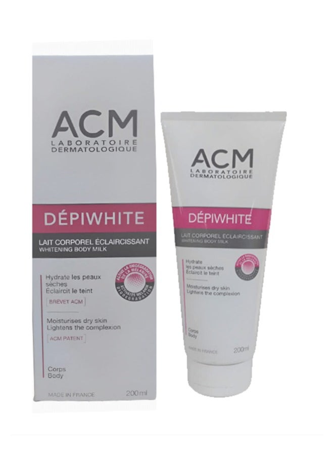 ACM Laboratoire dermatologique DÉPIWHITE Whitening Body Milk Moisturises Dry Skin 200ml  - Image 3