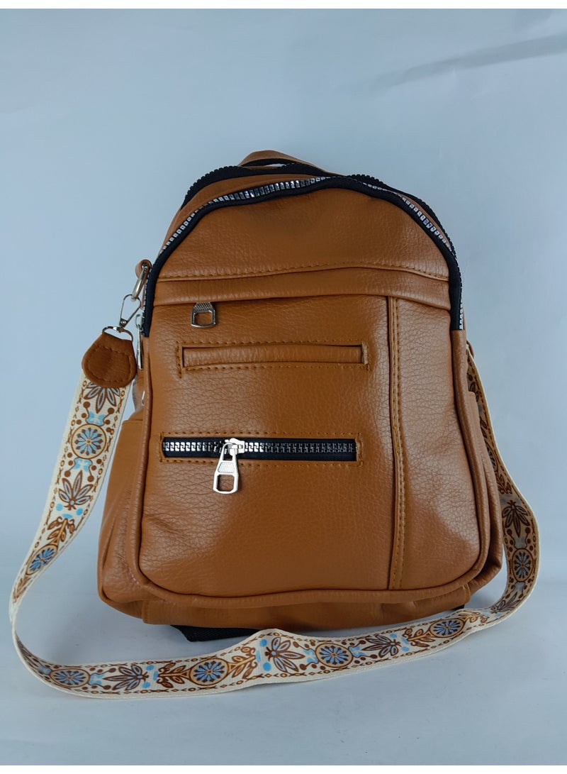 شنطة باك نسائى جلد -تتسع لجميع أغراضك - Image 1