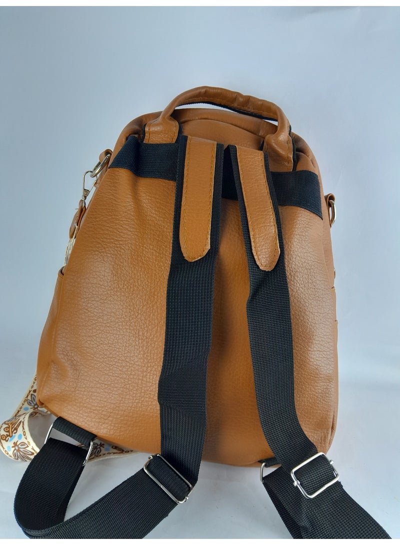 شنطة باك نسائى جلد -تتسع لجميع أغراضك - Image 4