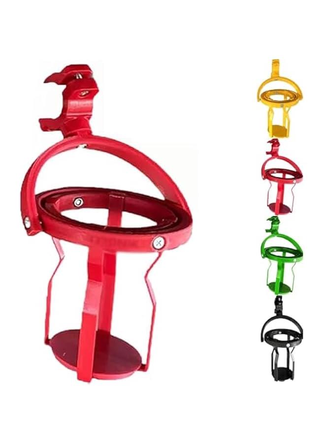 Anti-Spill Gyroscopic Cup Holder,Self Leveling Cup Holder Clamp,Gyrgo Cup Holder Expander Gyroscopic for Coffee and Cans,Bike Cup Holder,360 ° Rotatable Universal Cup Holder (Red) - Image 1