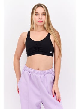 Adidas Women Sportswear Fit Lightly Padded Training Sports Bra, Black  - Image 1