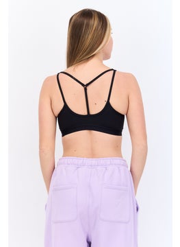 Adidas Women Sportswear Fit Lightly Padded Training Sports Bra, Black  - Image 3