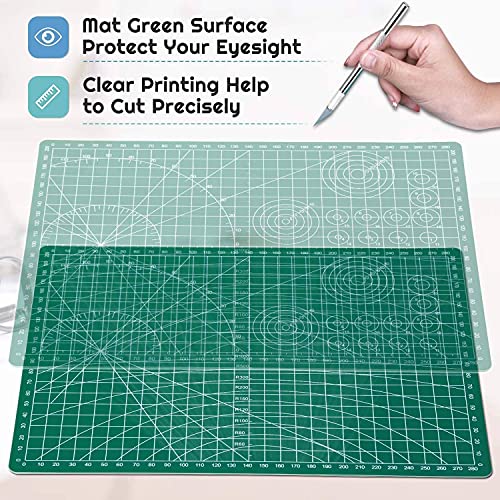 URBAN BOX Self Healing Sewing Mat, Rotary Cutting Mat Double Sided 5-Ply Craft Cutting Board for Sewing Crafts Hobby Fabric Precision Scrapbooking Project 9inch x 12inch(A4) - Image 2