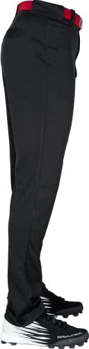 Rawlings رولينغز | بنطلون بيسبول YBP31SR | مقاس شبه مريح | أسود | شباب متوسط - Image 5