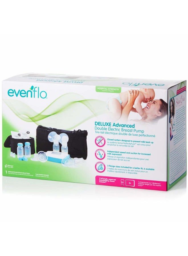 evenflo Feeding Hospital Strength Deluxe Advanced Breast Feeding Closed System Double Electric Pump with 32 Settings - Additional Accessories Included - Image 2