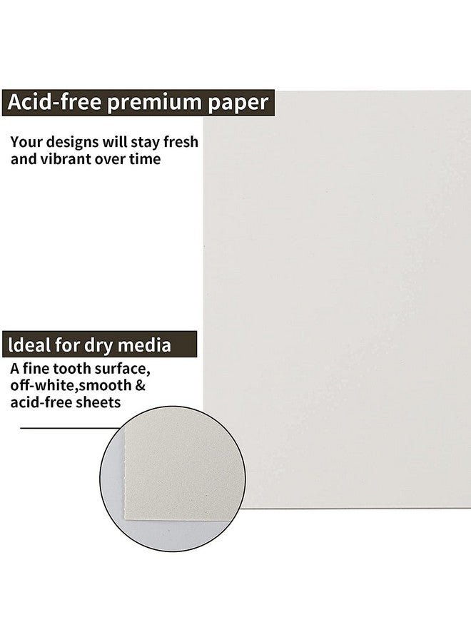 Fuxi دفتر رسم 9 × 12 بوصة، دفتر رسم حلزوني علوي، 4 عبوات 100 ورقة لكل منها (68 رطل/100 جرام)، دفتر رسم فني خالي من الأحماض للرسم الفني والكتابة للأطفال والبالغين والمبتدئين والفنانين - Image 3