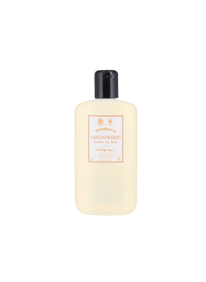 D R Harris - D R Harris Sandalwood Head to Toe Wash 600ml - Image 1
