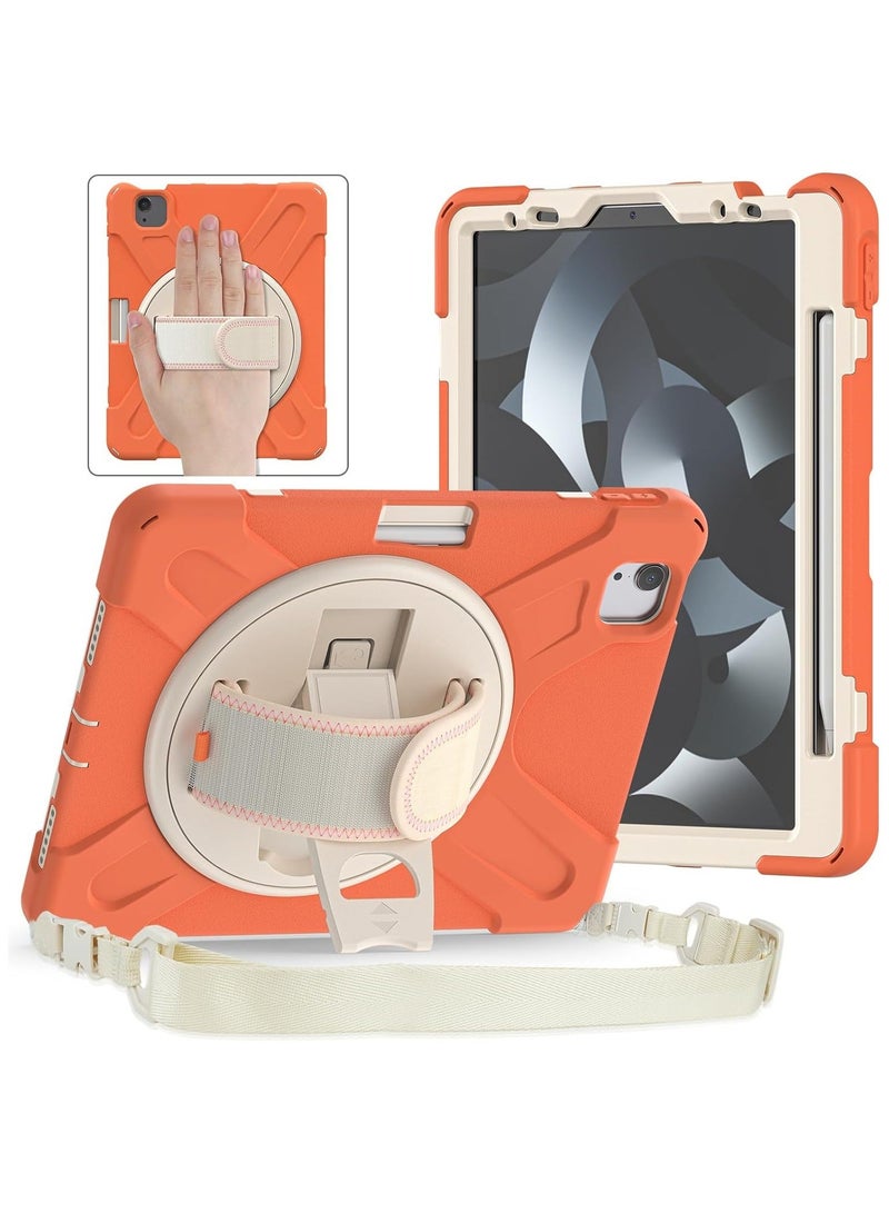 general Kids Shockproof Case Compatible with iPad Air 13 inch (2024) M2, Heavy Duty Rugged Case with Hand Strap Kickstand and Shoulder Belt for iPad Air 13 Inch 