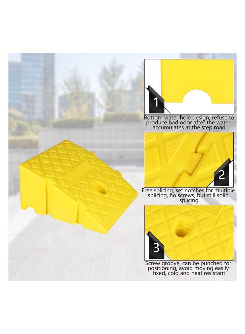 Goserda® Plastic Curb Ramp, Portable Lightweight Threshold Driveway Ramp for Driveway, Sidewalk, Loading Dock, Garage, Scooter, Truck, Motorcycle, Wheelchair, Heavy Duty, 6000lb Capacity (2 Pack) - Image 5