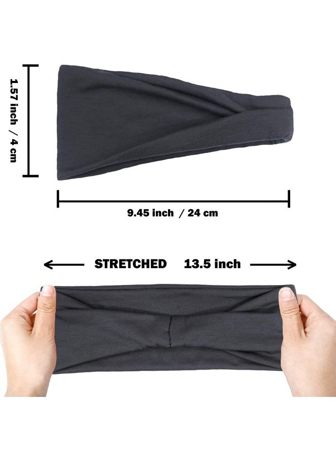 IVARYSS Varyss Headbands For Women Nonslip Premium Stretchy Head Bands Hair Accessories Wear For Yoga Fashion Working Out Travel Or Running 6 Pack Neutral - Image 5