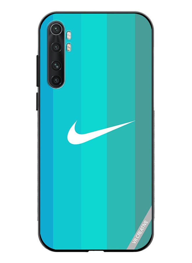 VR CREATIVE Protective Case Cover For Xiaomi Mi Note 10 Lite Nike Logo Turquois Design Multicolour  - Image 1