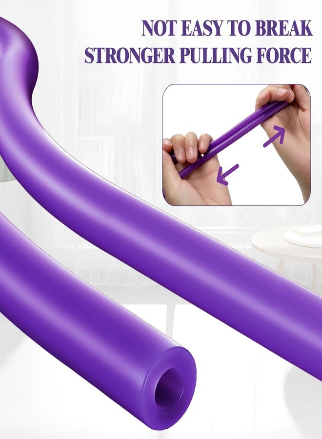 panthra 2 Pcs Resistance Band with Handles,Figure 8 Resistance Band,Suitable for Full Body Exercise, Strength Training,Flexibility, Exercise Elastic Rope,Suitable for Home,Gym (Purple) - Image 5