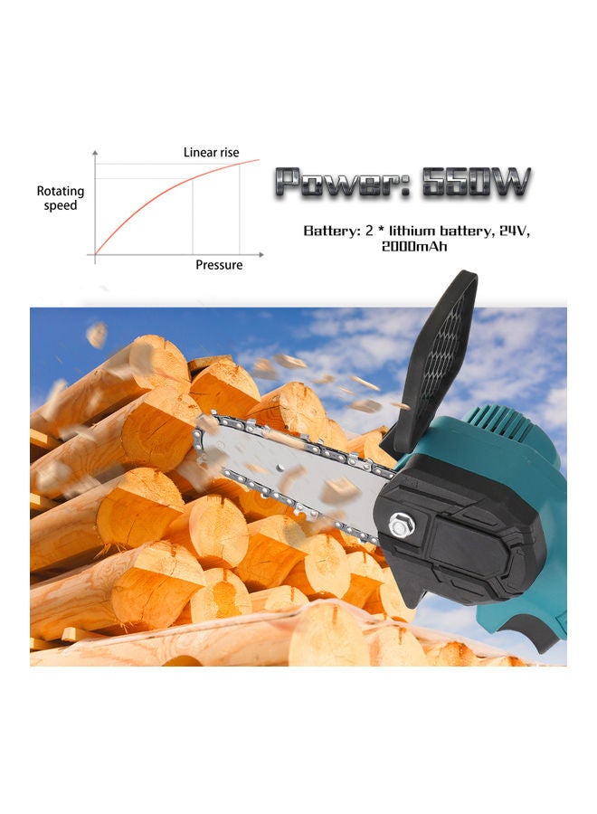 Electric Pruning Saw Kit Blue/Black 30x11x12cm - Image 5