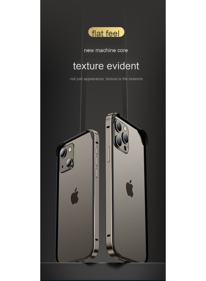 Anna Straight Edge Four-Corner Shockproof Aluminum Alloy Metal Frame Case for iPhone - Image 5