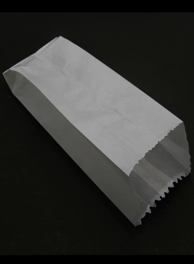 Aumni Crafts Butter Paper Covers Glassine Paper Pouches Bags (100 PCs) 9.8x5.5x3 Inch Gussetted White Food Grade Storage Oil & Grease Resistant - Image 1