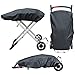 TOHONFOO Grill Cover for Weber 9010001 Traveler Portable Gas Grill - Heavy Duty Waterproof 600D Oxford Fabric and - Image 2